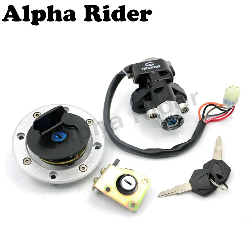 USA Ignition Switch Cap Tank Seat Lock Key For SUZUKI GSXR 600 750 1000 2004-05