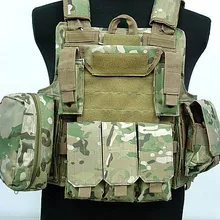 Molle CIRAS армейский военный тактический жилет страйкбол Пейнтбол боевой жилет W/подсумок для журналов+ практичная сумка тренировочный бронежилет униформа