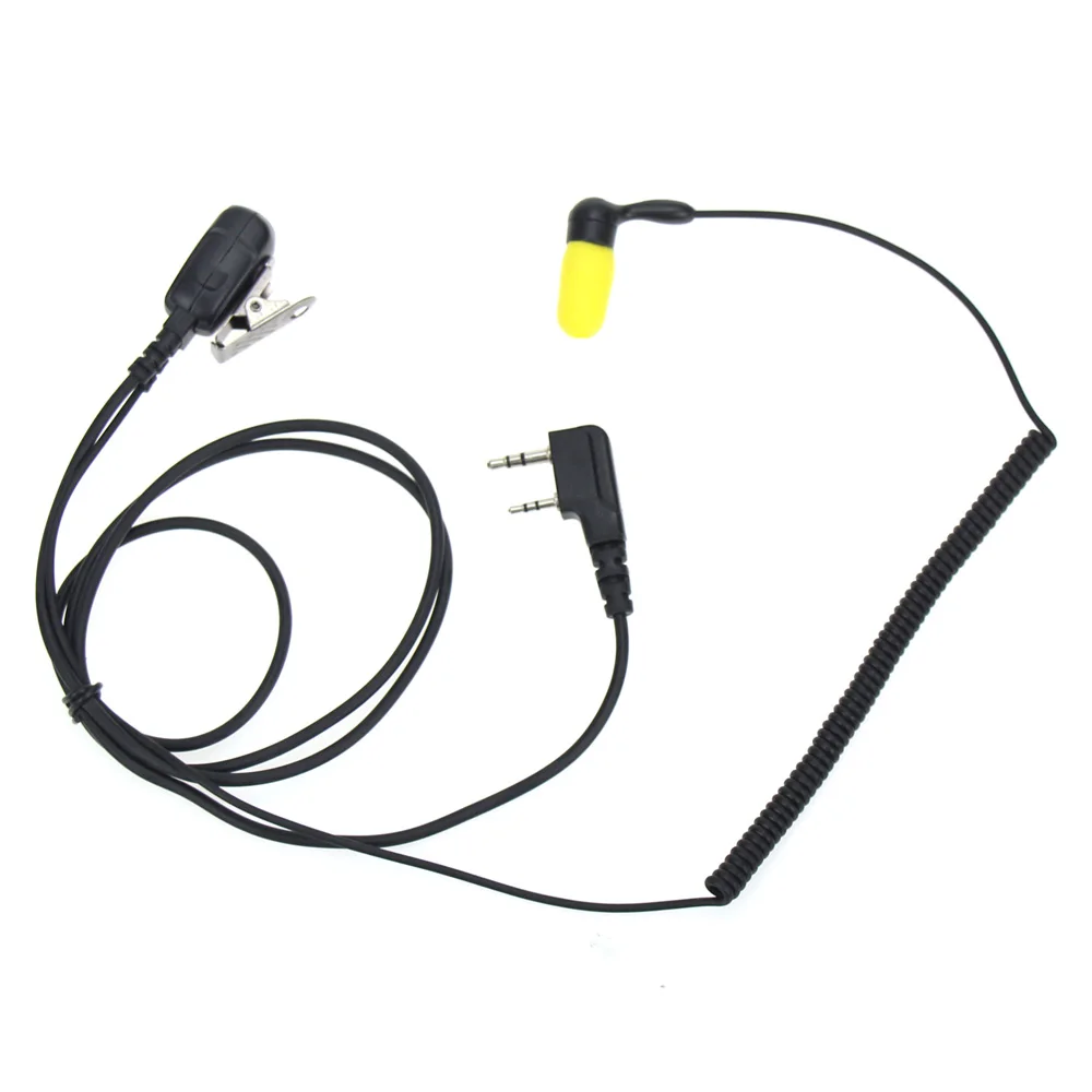 

Universal K Plug Walkie Talkie Earphone Elastic Two Way Radio Headphone Headset 2 Pin PTT For kenwood Baofeng BF-UV5R BF-888S