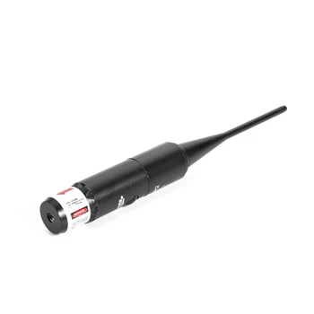 

Red Laser Bore Sighter Collimator Kit With On Off Switch for .177 to .50 Caliber Adjustable Adapters Rifles Boresighter
