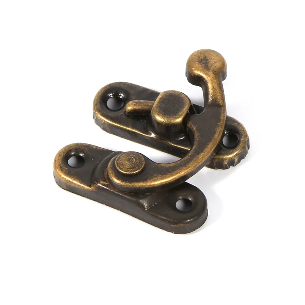 20 Pezzi Hasp Antico Legno Antico Hasp Gancio Di Chiusura In Bronzo Hasp Scatola Di Legno Gancio a Scatto Di Legno Scatola Di Legno Hasp Gancio Per Jewelry Box Cassetto Cerniera Armadietto