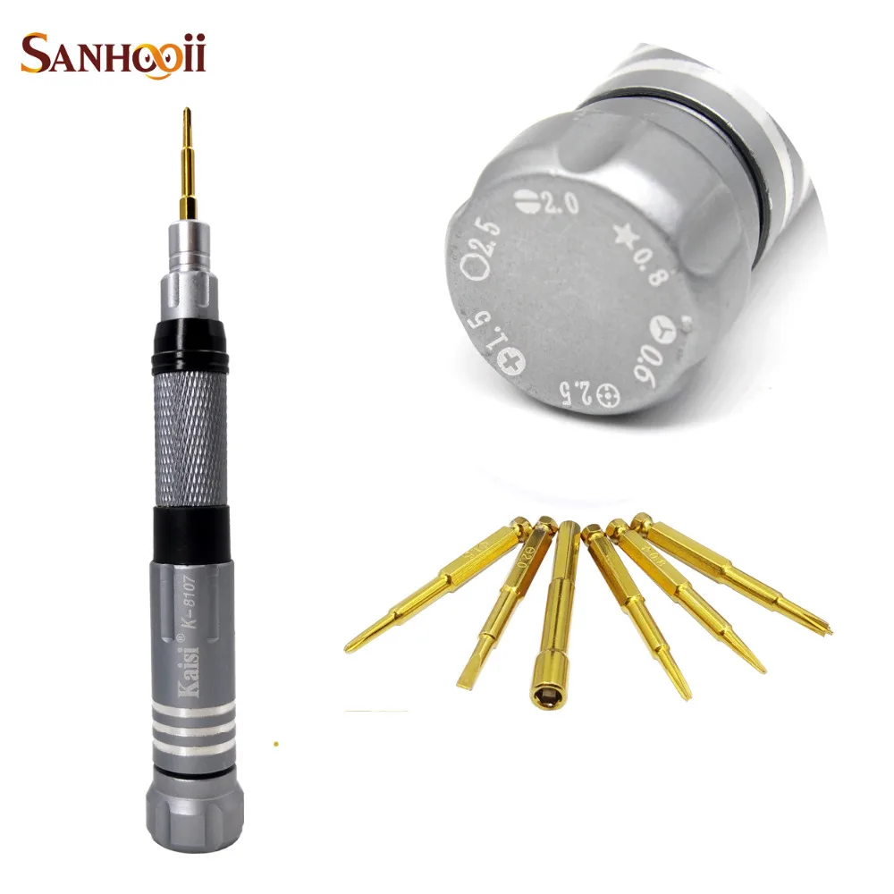 

7in1 Precision Screwdriver Set Mobile Phone Teardown Repair Tool 2.5mm Hex Nut for iPhone 4s 5 5s 6 6s Plus 7 8 X