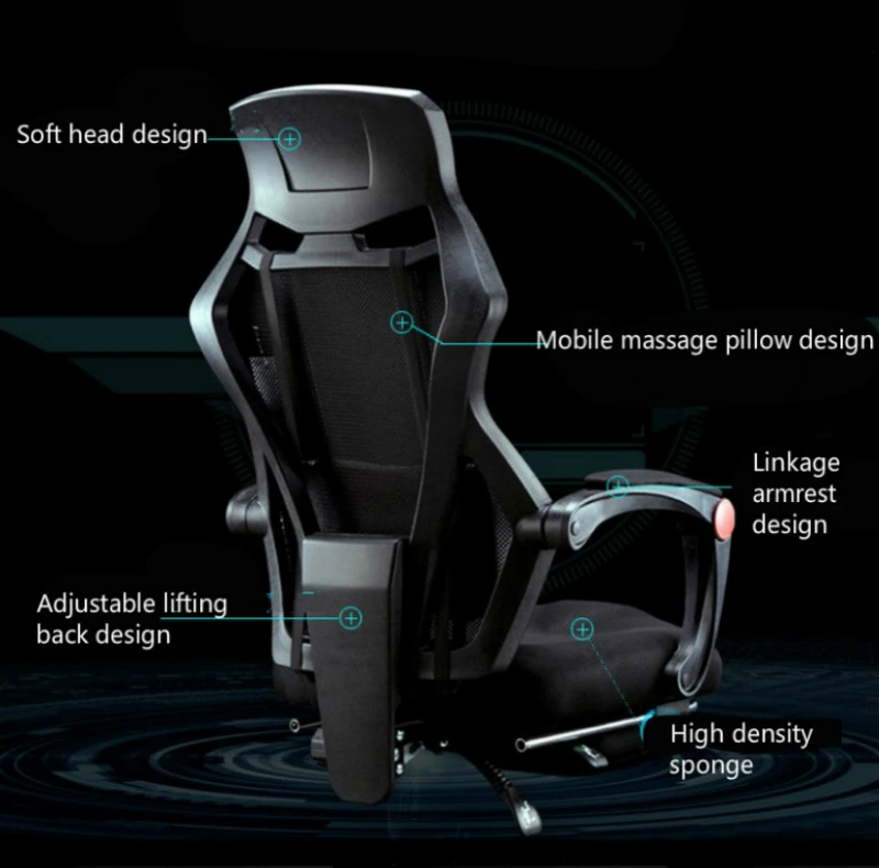 Breathable Fabric Net Cloth Computer Office Massage Gaming Chair cushion seat Household Rotation Re