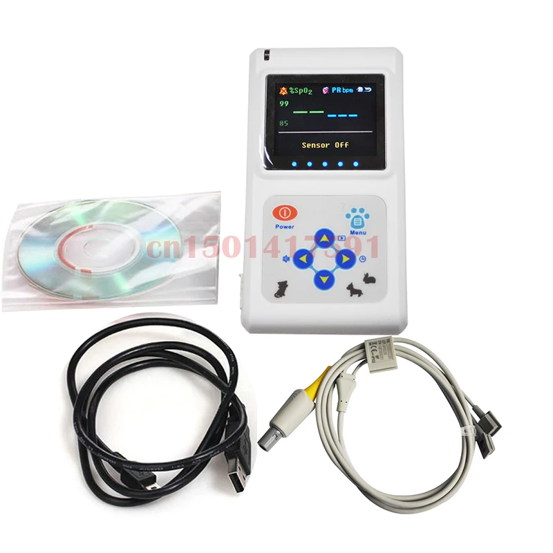 

CONTECMED US seller CMS60D Veterinary Pulse Oximeter SpO2 PR monitor Vet Probe PC SW