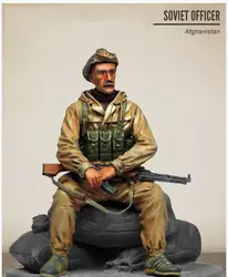 1/35 советский офицер с базовыми солдат игрушка Смола модель миниатюрный комплект unassembly Неокрашенный