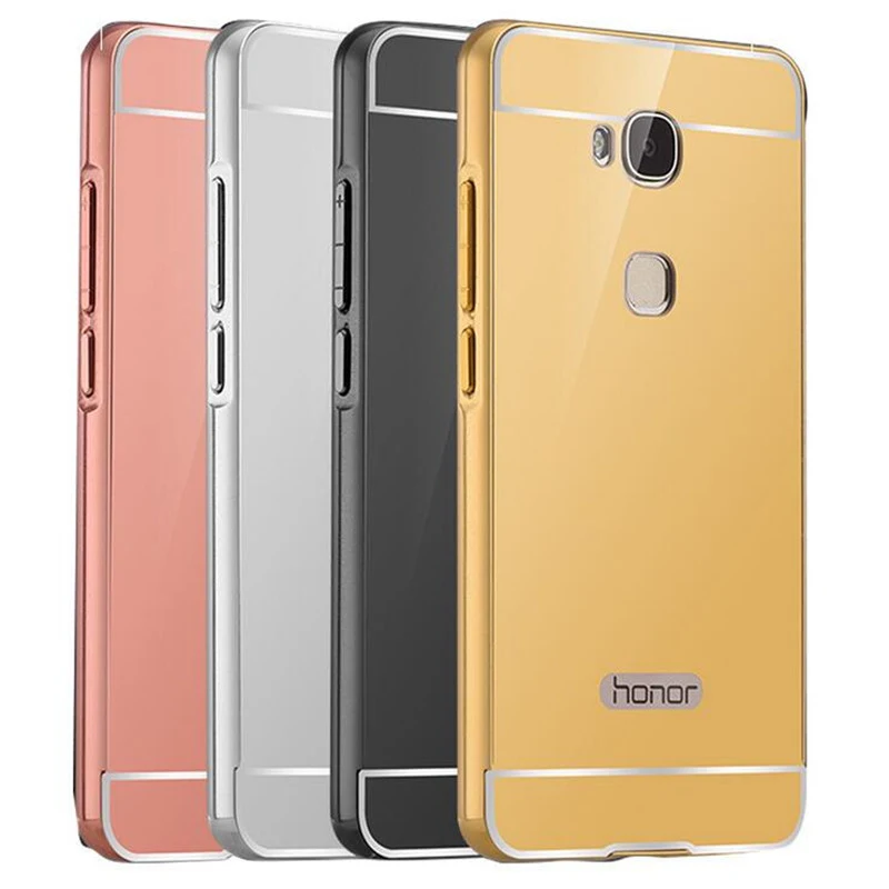 Для Huawei Honor 4C Pro 4A 5A 5X 6C 6A Y6 II G7 G8 P8 Lite P9 P9lite чехол покрытие алюминиевая рамка