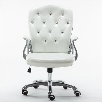 Style Lifted Computer Chair Household Multi-function Swivel Chair Rotated Office Executive Chair Slidable Makeup Stool portable multifunction tattoo chair cosmetology manicure lifted stool rotated barber chair with footrest office staff stool