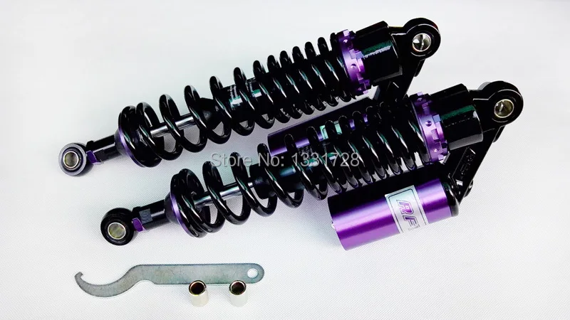 

340MM Black and RFY air gas Shock Absorber Fit to HONDA YAMAHA SUZUKI KAWASAKI MOTORCYCLE modification Universal