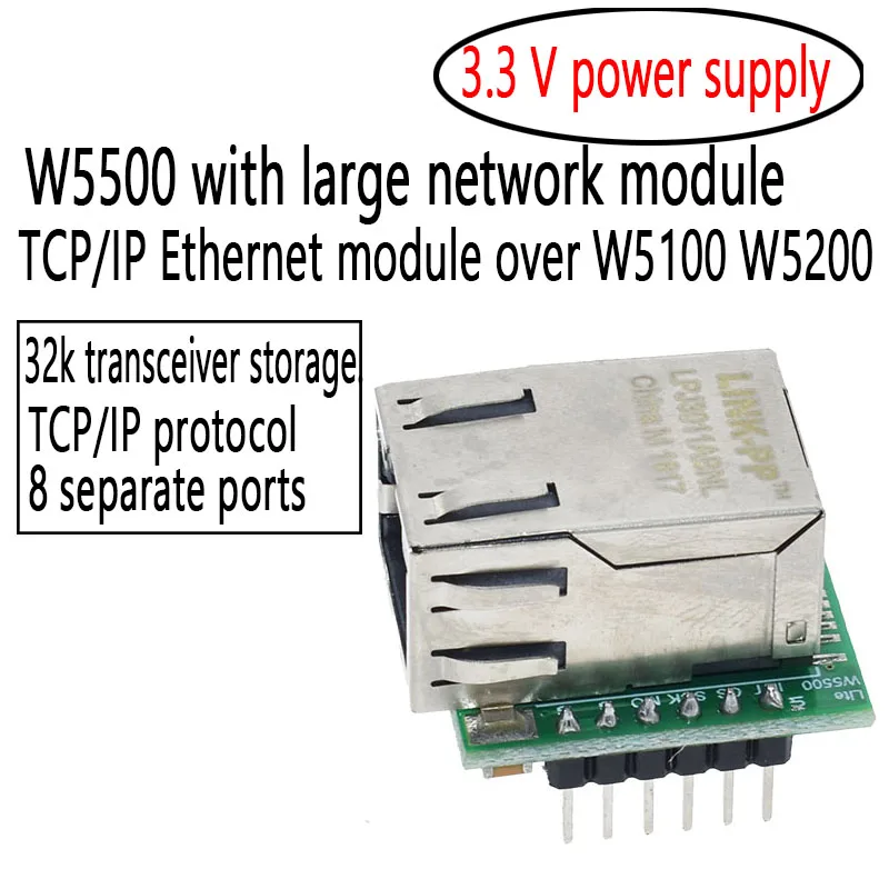 

USR-ES1 W5500 Chip New SPI to LAN/ Ethernet Converter TCP/IP Mod