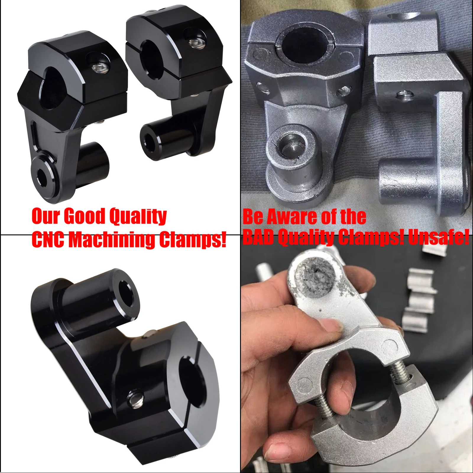 Крепежные зажимы NICECNC для руля KTM 7/8 125 250 350 450 SX EXC SXF EXCF Honda CR CRF Yamaha YZ Suzuki 525 дюйма 22