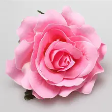 Искусственный Цветущий цветок розы Свадебный корсаж на запястье Брошь булавка случайный Бохо пляж дамы утконоса заколка для волос яркий цвет