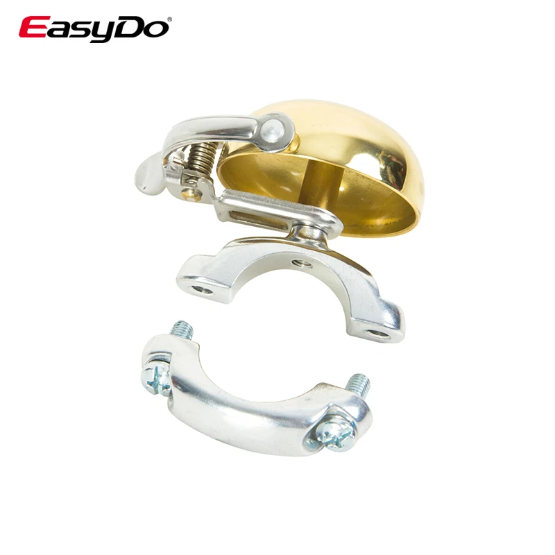 EasyDo Bike Bell Mountain Road Bicycle Bell Cycling Handlebar Pure Copper Horn Ring Gloden Vantage Sound Alarm MTB Accessor