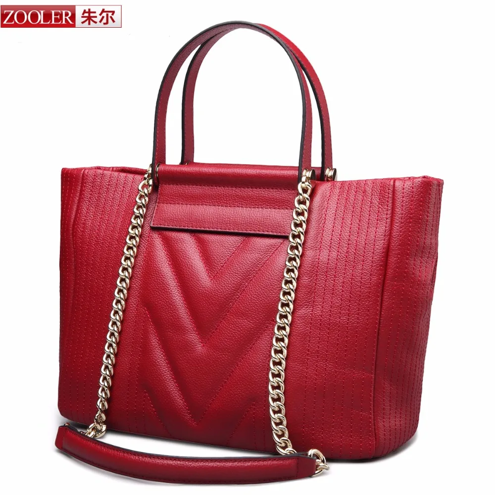 0-profit ZOOLER Fashion genuine leather bag lady luxury large capacity tote Shoulder bag handbags chains Bag Women bag new#3651 Wholesale Luggage & Bags