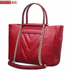Best Price as low as $167.20 0-profit ZOOLER Fashion genuine leather bag lady luxury large capacity tote Shoulder bag handbags chains Bag Women bag new#3651