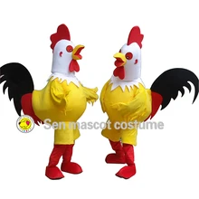 High quality big rooster adult Halloween carnival mascot costume fashion show