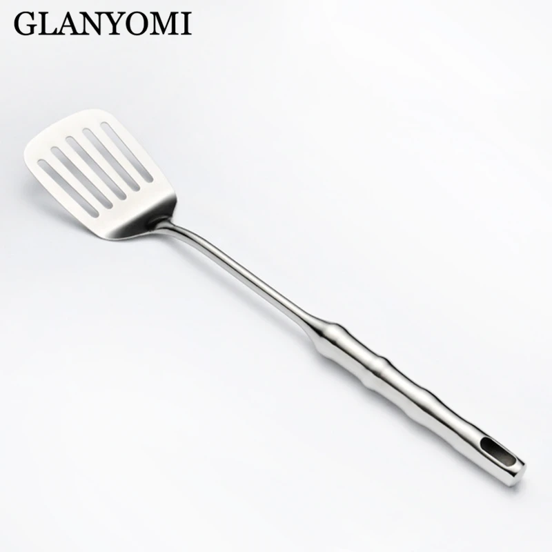 1pc 304 Stainless Steel Slotted Turner Kitchen Cookingtool Fish Frying Shovel Turners Kitchen Accessories Kitchenware Turners Aliexpress