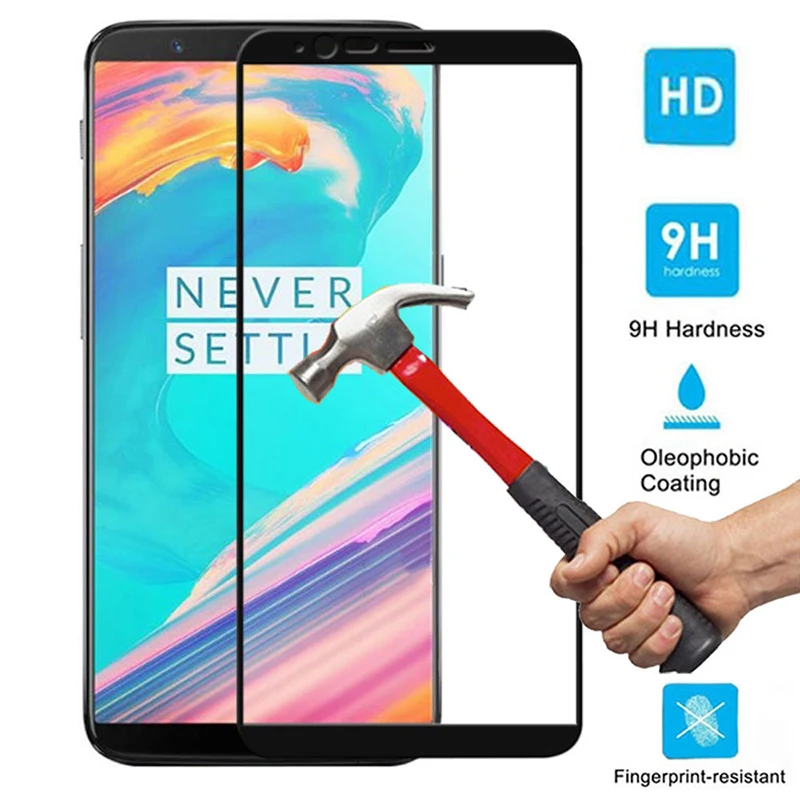 

For Oneplus 5T Glass oneplus 5t Tempered Glass Film 1+5T Full Cover Screen Protector Glass for OP 5T 2.5D Film Glass 6.01 inch