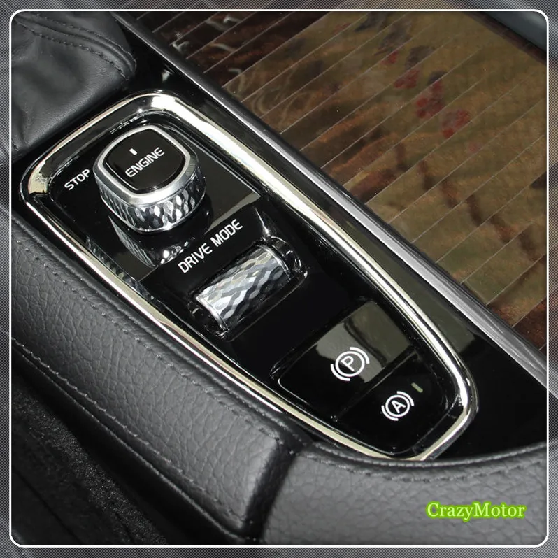 Для Volvo XC60, XC90, S90, V90 ABS Хромированная внутренняя панель коробки передач рамка наклейка крышка 1* Автомобильный Стайлинг