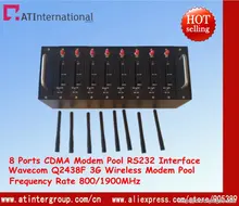 CDMA 3 Г Беспроводной GSM/GPRS 8 Портов Модем Бассейн С Wavecom Q2438F USB