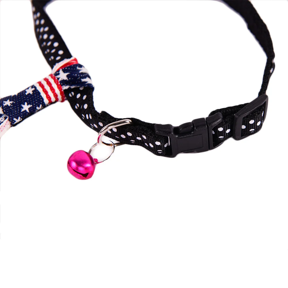 Nylon Pet Cat Tie Collar Dog Product Bell Puppy Kitten Collars Dogs Cats Outfit Adjustable Dog Collar Cat Accessories MD0004 (54)