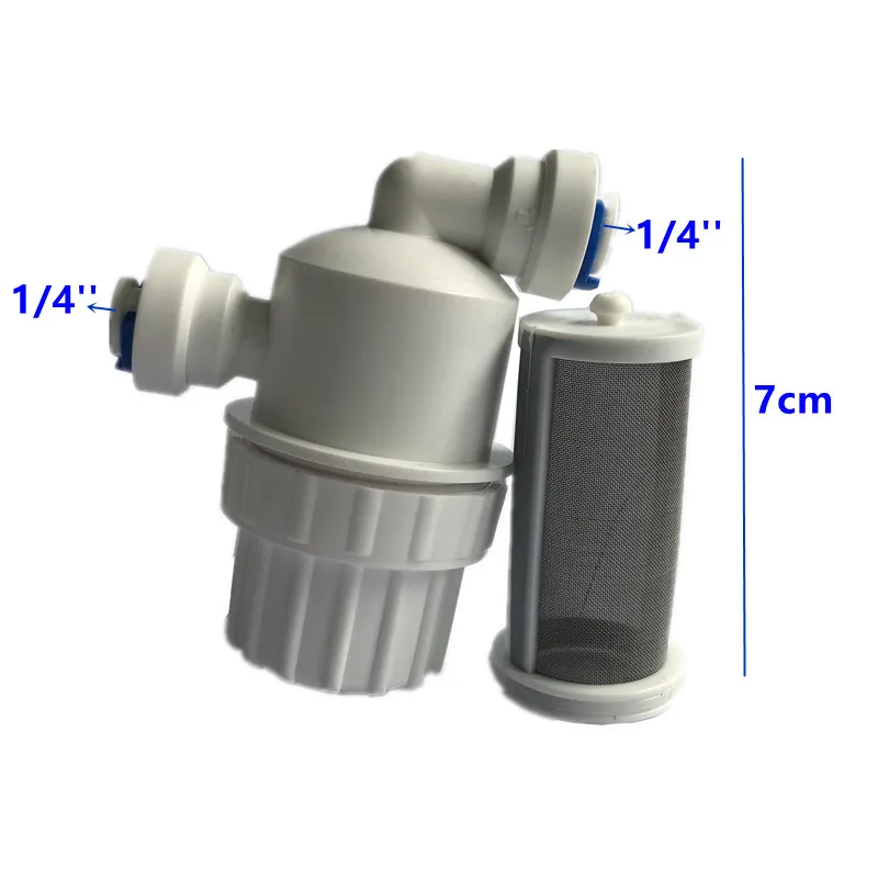 

S071 Plastic slip lock 1/4'' connector filter inline filter for purify water and misting 2pcs/pack