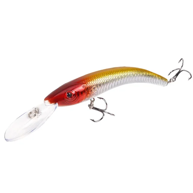 New 1 PCS 15.5cm / 16.3g Wobbler Fishing Lure Big Crank Bait Minnow Bass Trolling Artificial Bait Pike Carp Lures Fishing 09