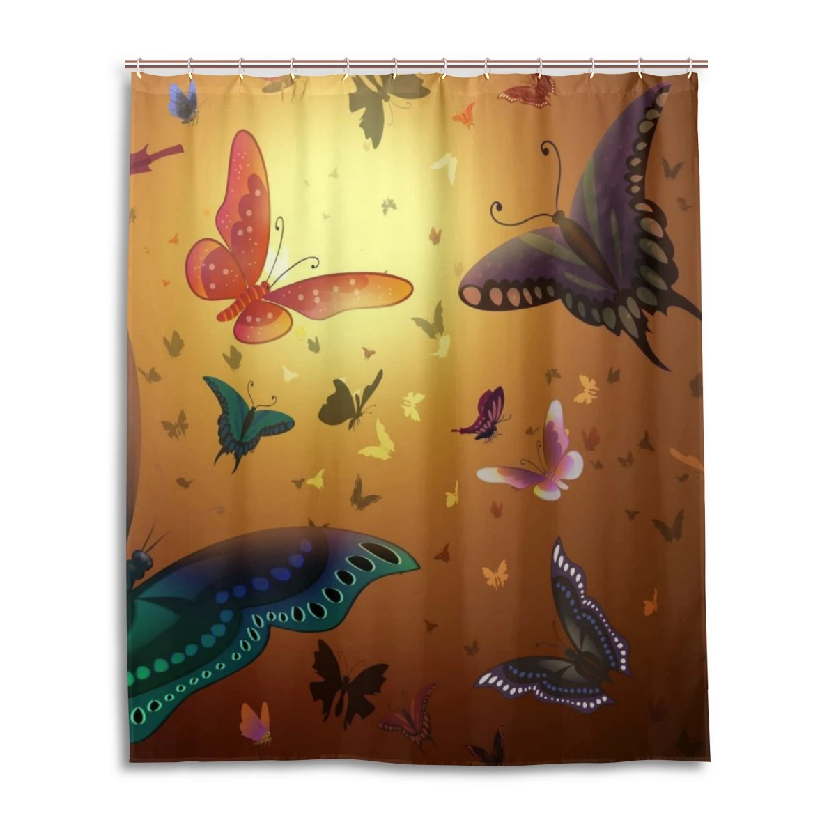 [HT!]60x72 Inch (152x182cm) Stall Shower Curtain Waterproof With Hooks