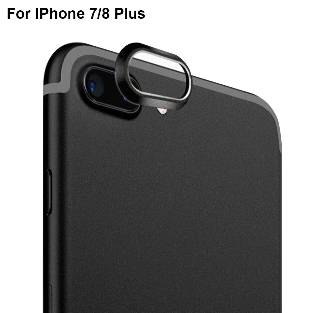 Аксессуары для телефонов из алюминиевого сплава пылезащитные кольца против царапин объектив камеры полное покрытие Защитная пленка для IPhone X 7 8 Plus - Цвет: For 7 8 Plus