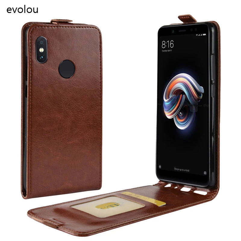 cases for xiaomi blue Vertical Flip Leather Cover for Xiaomi Redmi Note 5 Pro Case Coque Open Down Up Case for Xiaomi Mi 6X / Note 5 Pro Phone Bag best phone cases for xiaomi