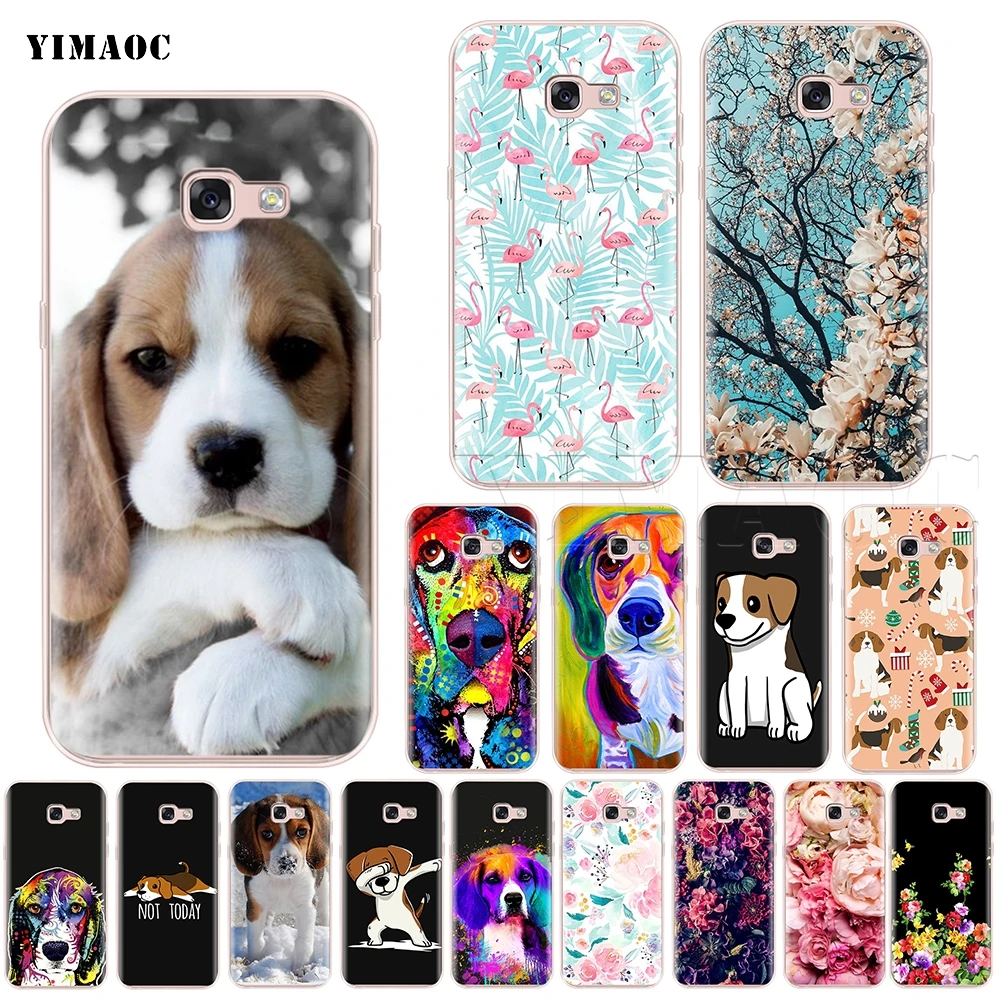 

YIMAOC Beagle Dog Silicone Case for Samsung Galaxy A7 A8 A9 A10 A20 A30 A40 A50 A70 M10 M20 M30 S10e J6 Plus