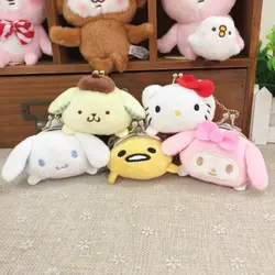 Kawaii Плюшевые Небольшие мягкие игрушки gudetama my melody Марка pom-pom Purin cinnamoroll японский подарок кукла 1 шт. 7,5 см