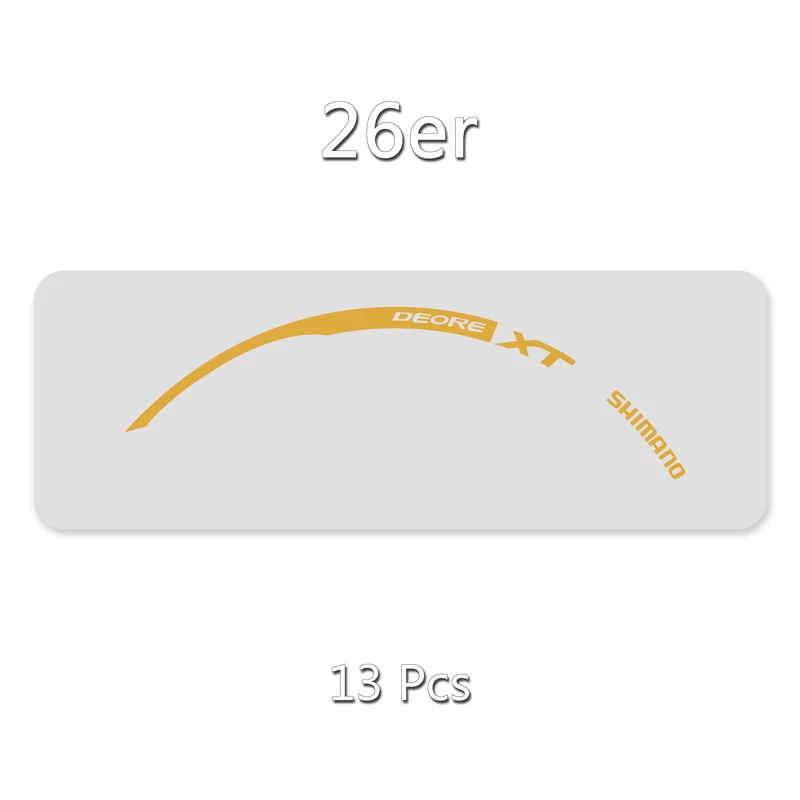 Наклейки/наклейки на горный велосипед/велосипед обод колеса в 26 дюймов Велоспорт для MTB SHIMANO XT M785 - Цвет: 26er Refle Yellow