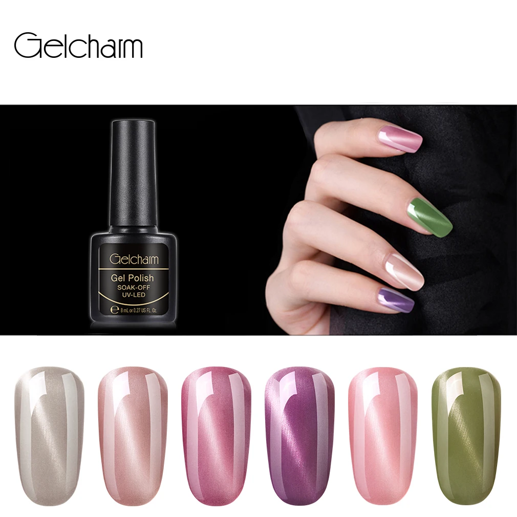 

8ML Cat Eye LED UV Gel Nail Polish Soak Off Semi Perment Hybrid Varnish Nail Gel Lucky Lacquer Paint Gellak Nail Gel Polish Ink