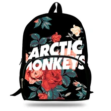 Hot sale men's travel bag children Arctic Monkeys school bags 3D print Laptop backpack for teenager Girls boys kids mochila