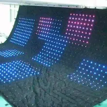 Высокое разрешение светодиодная гардинная ткань для вечерние фон