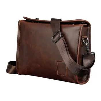 

Men Leather Messenger Briefcase Laptop Shoulder Crossbody Bag Business Handbag