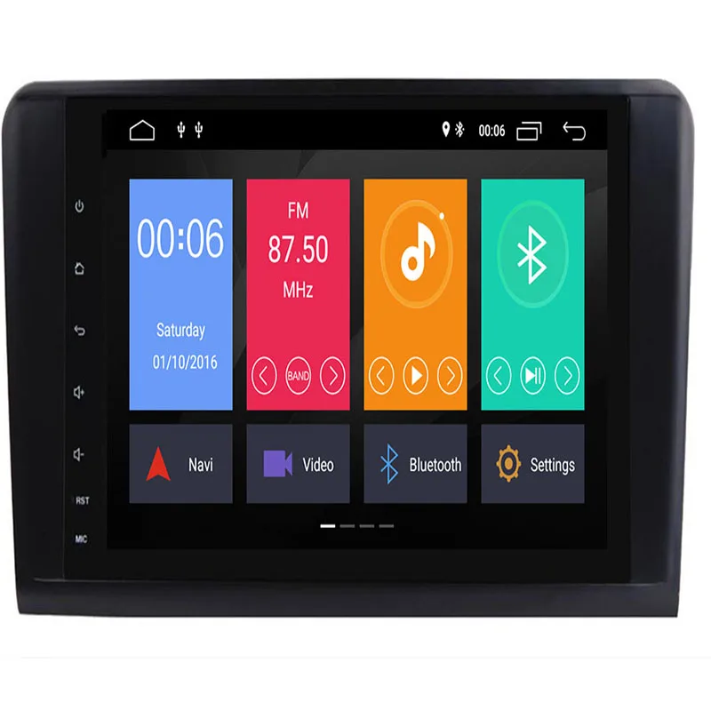 Octa Core 9''Car Android 9.0 Car DVD GPS Player For Mercedes Benz ML W164 W300 ML350 ML450 ML500 GL