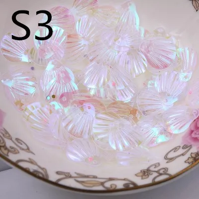 

500pcs/lot 13mm Transparent AB Loose Sequins Sewing/Embellishment Finding 2 Hole Shell Shape Paillette Kids Diy Accessories