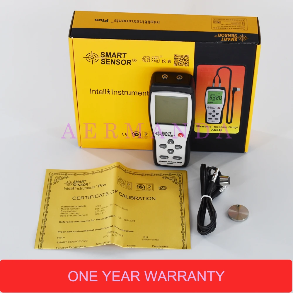 

Ультразвуковой толщиномер AS840, 1,2-225 мм, 1000-9999 м/с