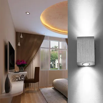 

Modern Aluminum Square LED Wall Light Porch Bar Spot Lamp Lighting Home Decor