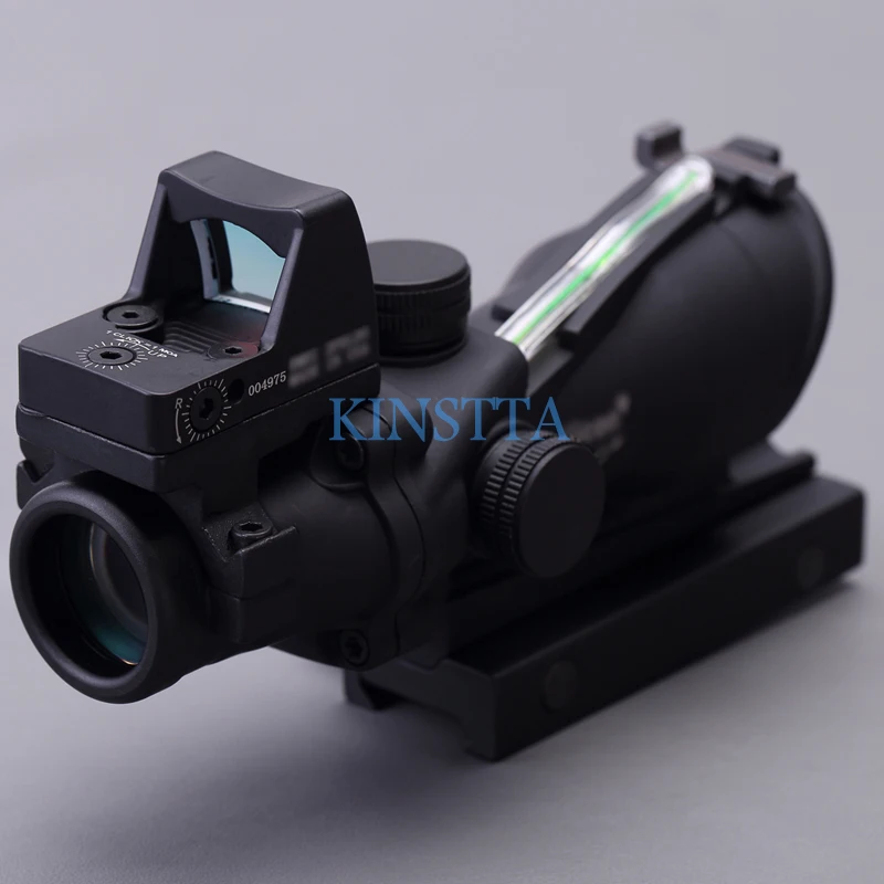 KINSTTA Военная линза для винтовки стиль ACOG 4X32 источник из настоящего Красного