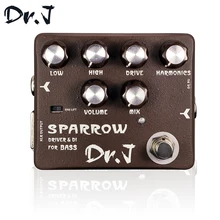 Dr.J D53 Stompbox Sparrow Driver& DI Bass Guitar Effect Pedal True Bypass Guitar Accessory Musicial Instrument