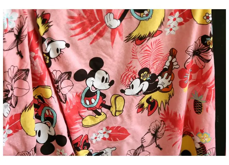 

50X160m bow Butterfly Minnie kniteed cotton fabrics Cartoon print Patchwork DIY baby clothing material Sewing T-shirt