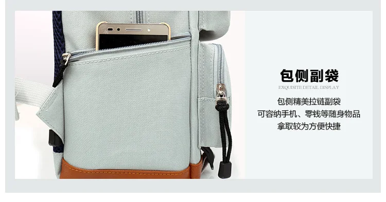 de viagem estudante bookbag portátil mochila adolescente zip mochila packsack