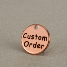 20PCS Original font b custom b font order Fashion Rose Gold Color DIY font b Engraved