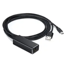 Аудио ТВ-палка HD 480 Мбит/с Micro USB 2,0 к RJ45 Ethernet адаптер 10/100 Мбит/с для нового Fire tv/Google Home Mini/Chromecast
