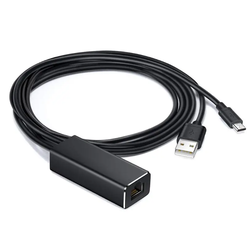 Аудио ТВ приставка HD 480 Мбит/с Micro USB 2 0 к RJ45 Ethernet адаптер 10/100 для нового Fire TV/Google Home