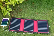 Xinpuguang Solar Charger 15W 5V Red ETFE High Efficiency Portable 12V Solar Panel Cell Flexible USB Interface Waterproof