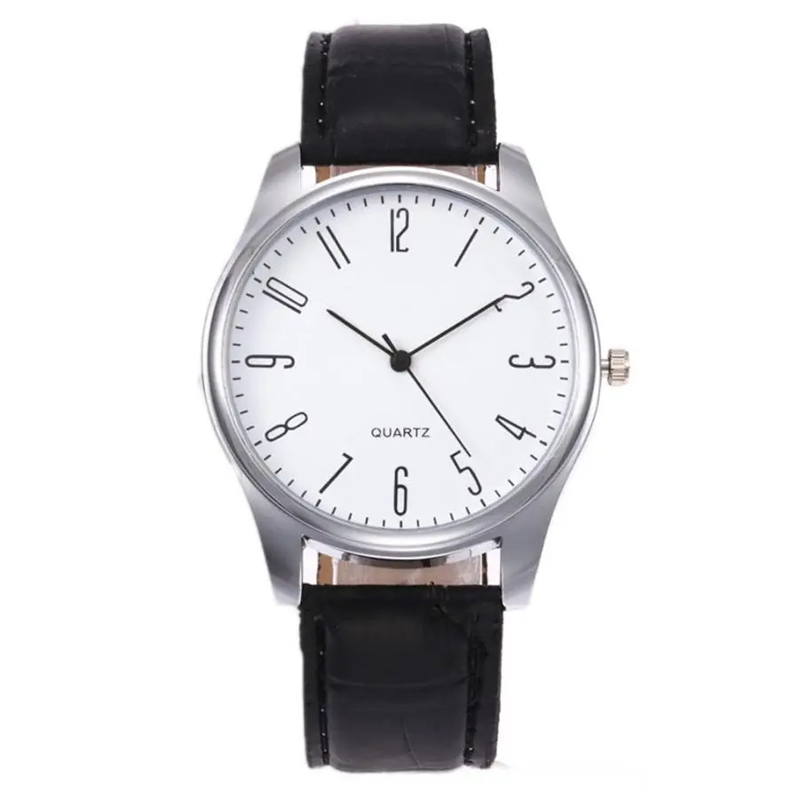 Timezone#502 модные простые мужские часы бизнес модные кожаные кварцевые наручные часы - Цвет: Style A