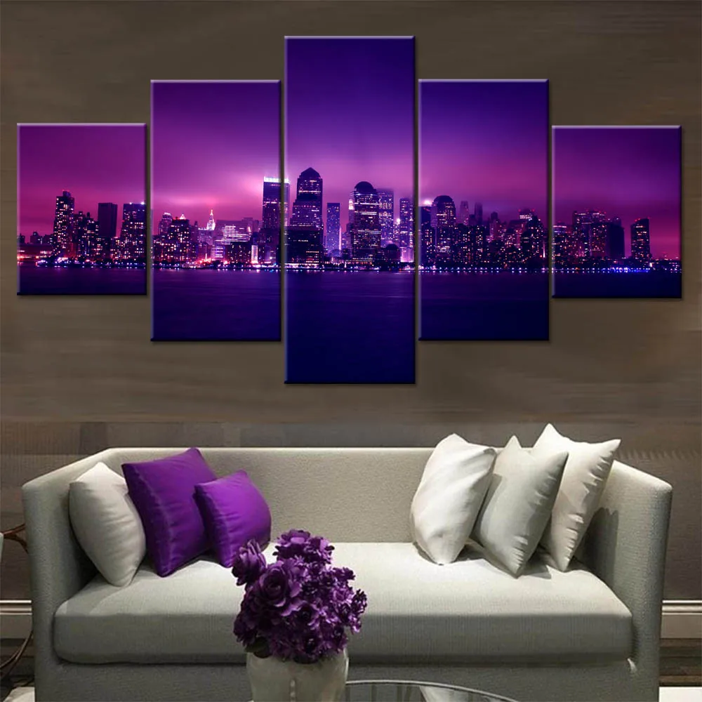 purple wall decor items